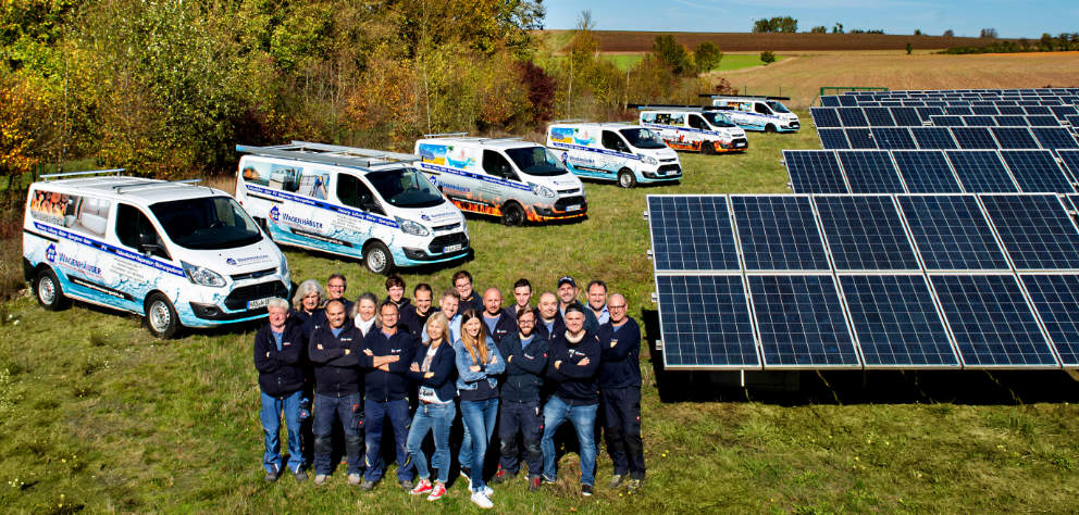 Gruppenbild im Solarpark Schlettach II